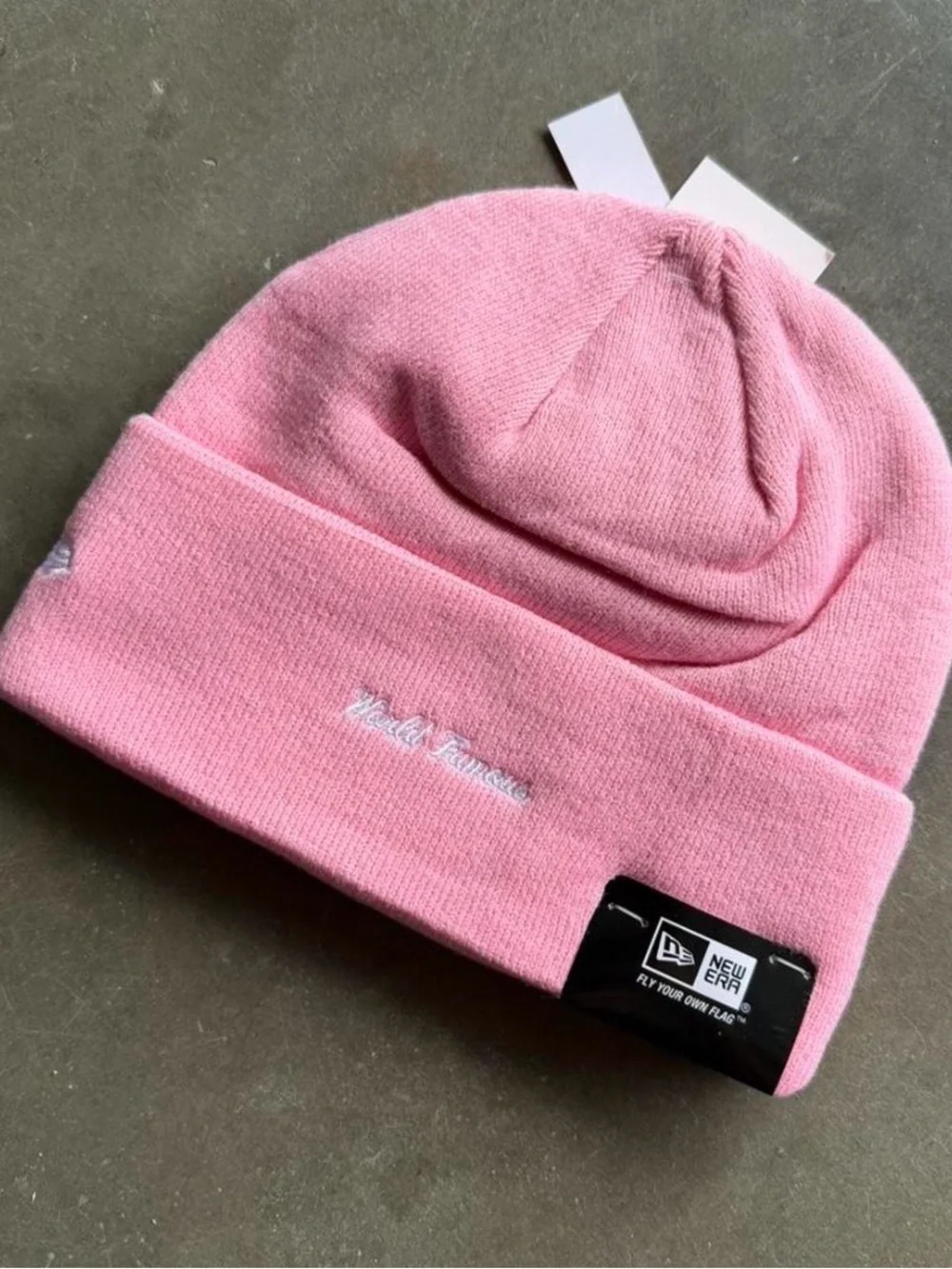 Supreme Pink Cuffed Knit Beanie - Kids Hat
